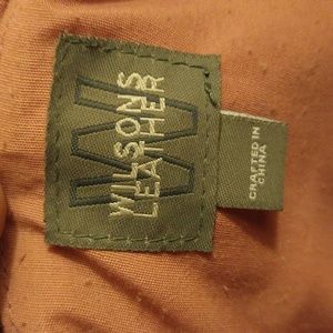 Wilson leather clutch handbag pink